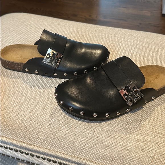 Tory Burch Mellow Studded Mule Black Size 8.5 - Picture 5 of 10